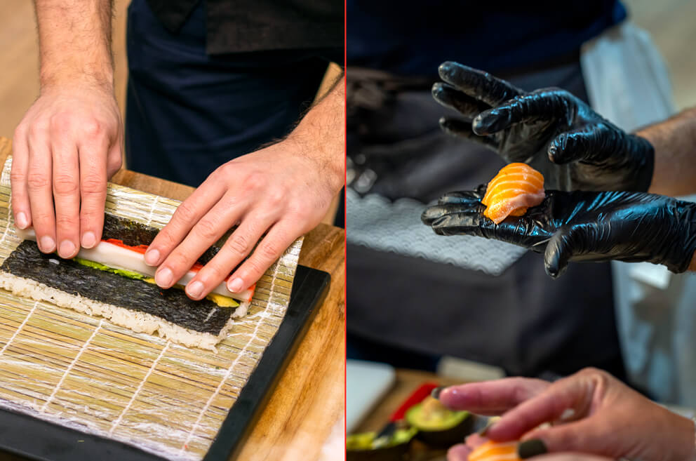 Sushi making class